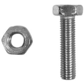 Parafuso Para Bagageiro de Bike Importado 1/4x1 Sextavado (10 Unidades)