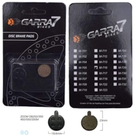 Pastilha Freio de Bicicleta Garra7 M-716 Metálico