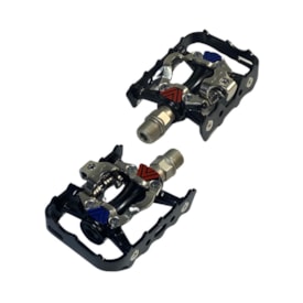 Pedal Bike Clip Velobox Plataforma Double MTB Inglês 9/16 Alumínio Preto