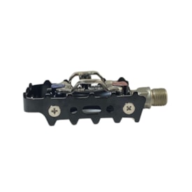 Pedal Bike Clip Velobox Plataforma Double MTB Inglês 9/16 Alumínio Preto