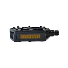 Pedal Bike GTS Plataforma Inglês 9/16 Aluminio Preto (Alto-Relevo)