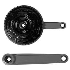 Pedivela Aço Triplo Comander 24/34/42D Cinza 175mm Protetor