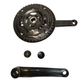 Pedivela Aço Triplo WG 24/34/42D Reduzido Preto 175mm Ponta Quadrada Com Protetor