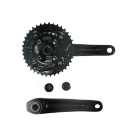 Pedivela Alumínio Duplo GTA 38/24D Preto 175mm