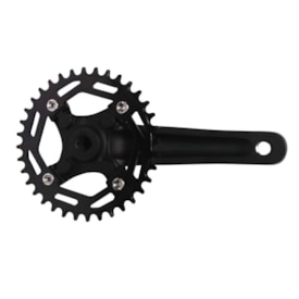 Pedivela Alumínio Single Inviktus 36D Preto 170mm