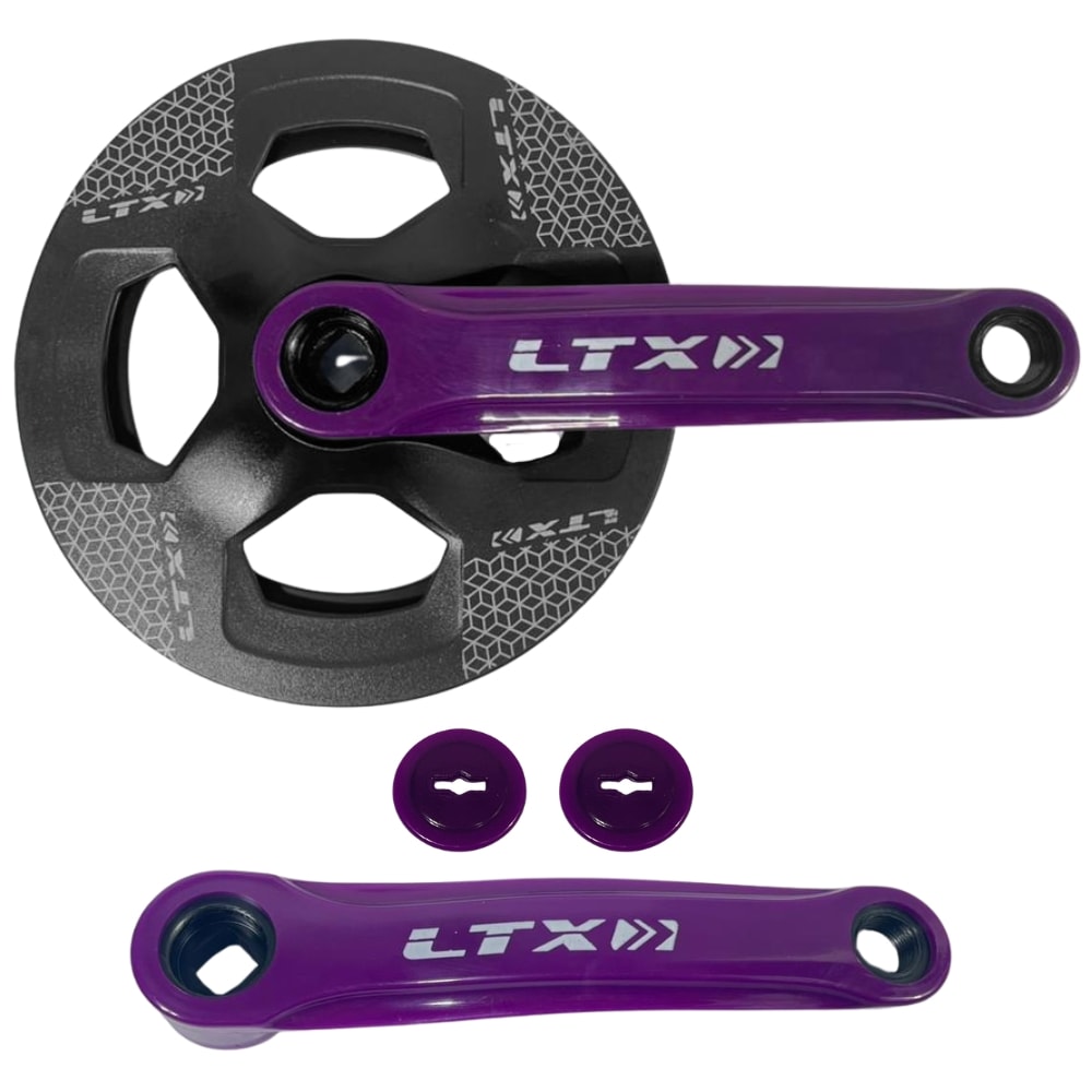 Pedivela Single LTX 36 Dentes Preto Roxo 170mm
