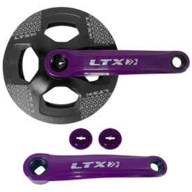 Pedivela Single LTX 36 Dentes Preto Roxo 170mm
