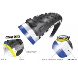 Pneu 29x2.25 Force Xc Competition 3x110 TPI Michelin Preto Kevlar