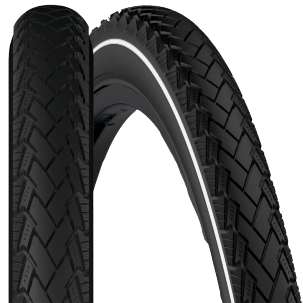 Pneu 700x38C Paco City Max Preto Faixa Refletiva