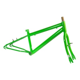 Quadro de Bicicleta 20 Samy Rebaixado Raptor Verde Kawasaki Com Garfo