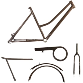 Quadro de Bicicleta 26 BC Ciclare Holiday Marrom Com Garfo