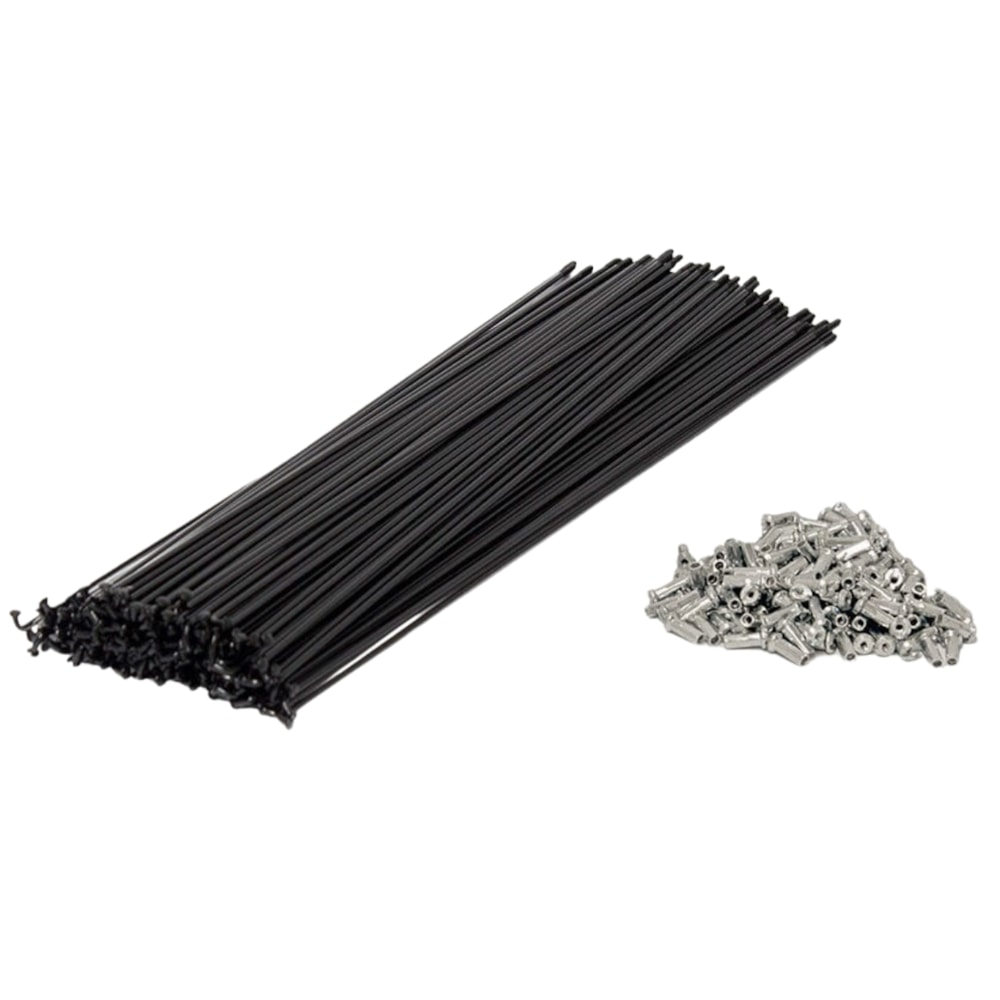 Raio Fino 255x2,00mm Inox Importado Comum Preto 72 Raios
