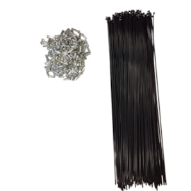 Raio Fino 290x2,00mm Aço Importado Comum Preto Groza