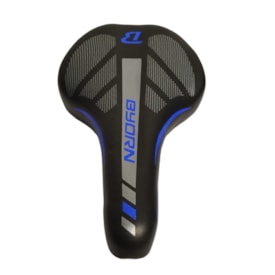 Selim MTB Byorn LE-026 Preto e Azul Com Manopla