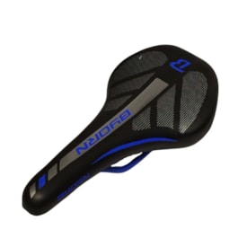 Selim MTB Byorn LE-026 Preto e Azul Com Manopla