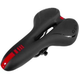 Selim MTB Garra7 Preto e Vermelho Gel