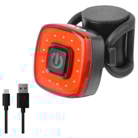 Sinalizador Bicicleta GTA Quadrado Traseiro 30 Lúmens