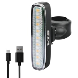 Sinalizador Bicicleta GTA Traseiro 100 Lúmens