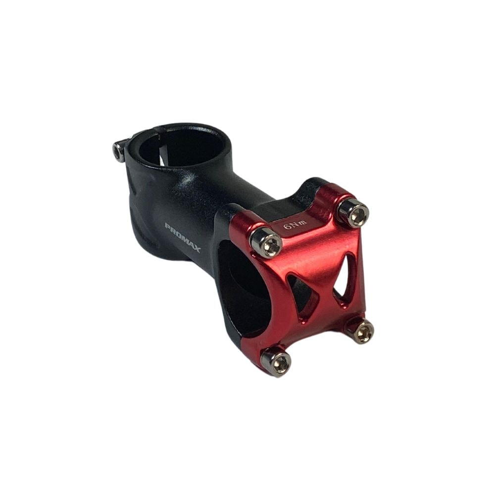 Suporte Mesa MTB Promax Ahead Set 70mm x 28,6mm Preto e Vermelho