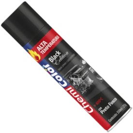 Tinta Spray Chemicolor Alta Temperatura Preto Fosco 350ml