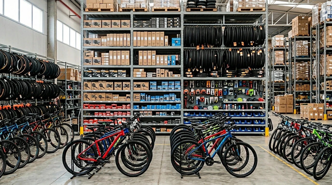 Pecas e bicicletas por atacado com fracionamento de pedidos para lojistas