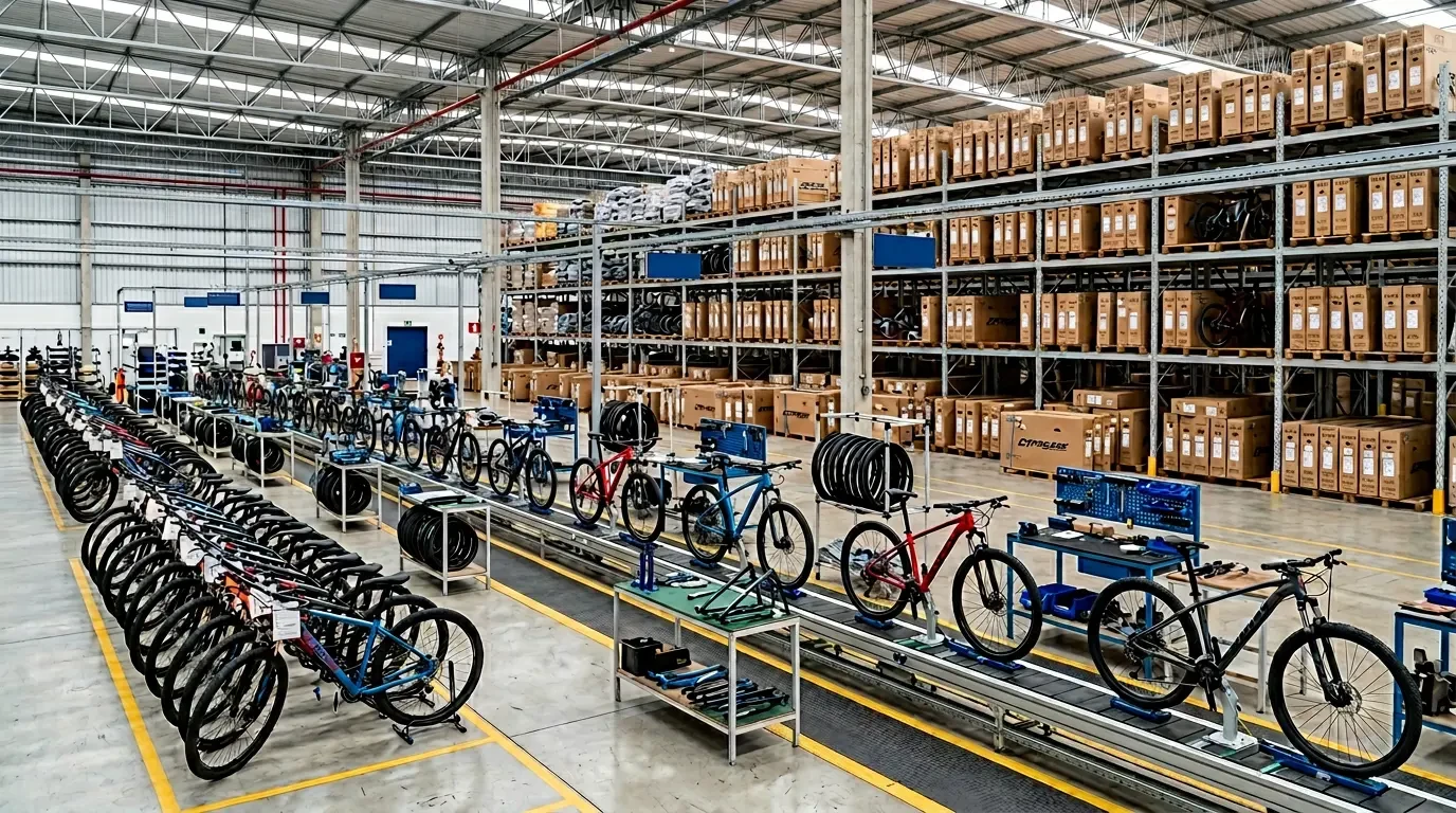 Fabrica de bicicletas Arosul Bike em Marialva no Parana